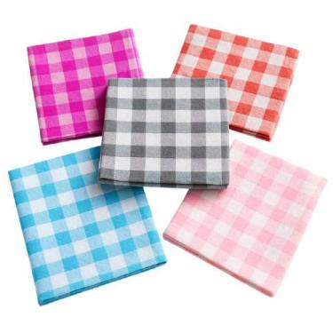 Imagem de Kit 250 Guardanapos Xadrez De Papel colorido Descartável - Genérica