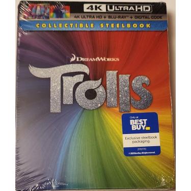 Imagem de Joystech Trolls Collectible Steelbook 4K Ultra Hd + Código Digital Blu-Ray [Exclusivo Da Best Buy] [2016]
