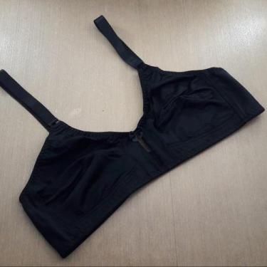 Imagem de Sutiã reforçado plus size sem bojo conforto - SollBella Store, Preto, 