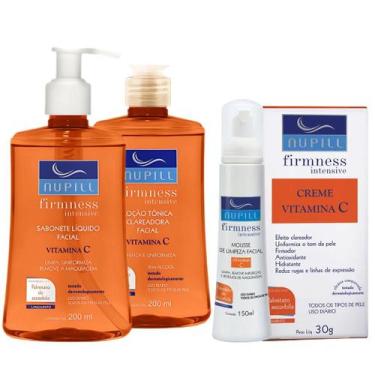 Imagem de Kit Nupill Vitamina C Linha Completa Skin Care Cuidado Facial Rosto Hi