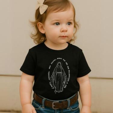 Imagem de Camiseta 100%Algodão Feminina Country Estampa Nossa Senhora Das Graças
