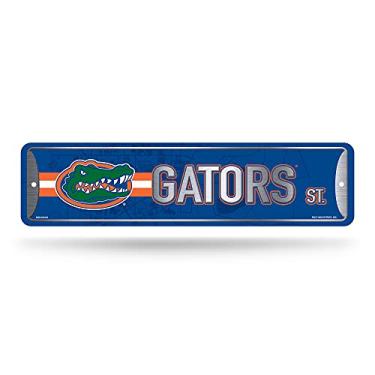 Imagem de Rico Industries Placa de metal NCAA Florida Gators (10 x 38 cm) – Ótima para decoração de casa, quarto, caverna masculina