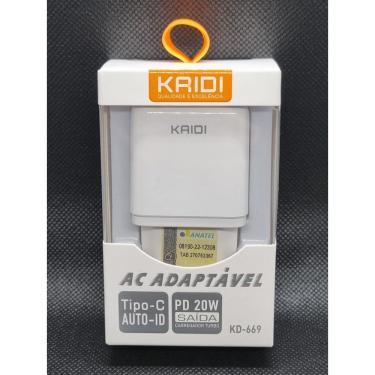 Imagem de Carregador Turbo 20w KAIDI Usb-C