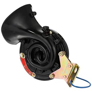 Imagem de Chusui Alto 105DB 12V/24V preto à prova d'água elétrica buzina de caracol buzina de ar som furioso para carro motocicleta caminhão barco