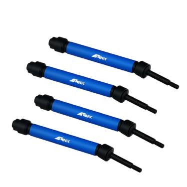 Imagem de NMNRC Adjustable 4Pcs Front Rear Driveshaft Kit for 1/10 Slash 4WD Drive Shaft Bandit Stampede Rustler Hoss VXL 4X4 Series Upgrades Part Blue