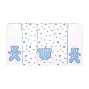 Imagem de Kit Fralda de pano para bebê 5 Unidades Bublim