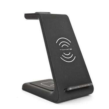 Imagem de Suporte para Celular com Carregador por Indução 3 em 1 - TOMATE MTG-05