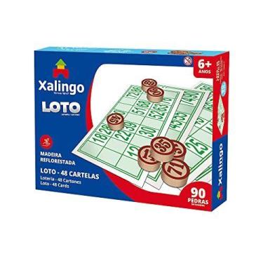 Imagem de Jogo De Bingo Loto 48 Cartelas C/Pedra Madei - Xalingo