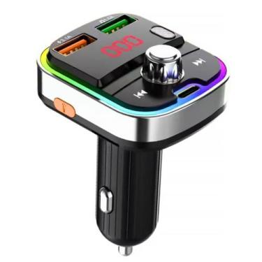Imagem de Carregador Veicular 20W Transmissor FM para Bluetooth Equalizador 2 Sa