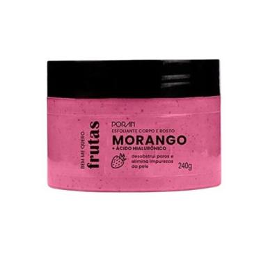 Imagem de Esfoliante Corpo e Rosto Morango 240g - Porán