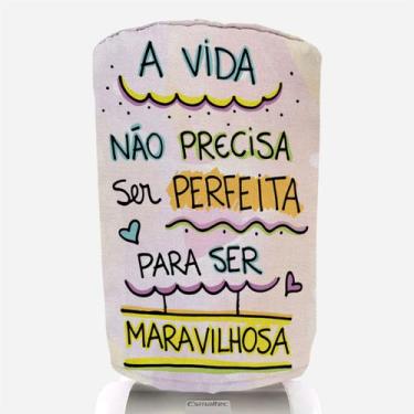 Imagem de Capa Para Galão de Água A Vida Não Precisa Ser Perfeita 20 Litros  Nov