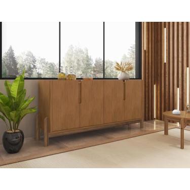 Imagem de Balcão Aparador Buffet Lizz 4 Portas - 6 Cores - CASA D