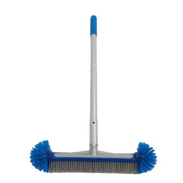 Imagem de Asixxsix Ferramenta de Limpeza de Piscina Conjunto Com Pólo de Extensão Ajustável, Rede de Malha e Arbustos Rotativos 360 para Piscinas Acima do Solo