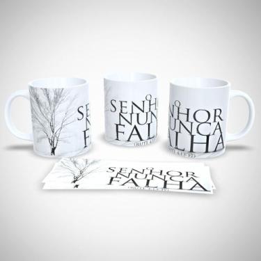 Imagem de Caneca de Porcelana Decorada 325ml Frases Religiosas - Generic