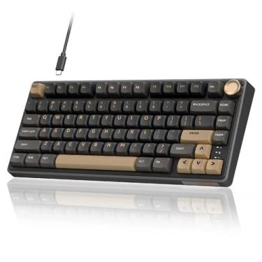 Imagem de Teclado para jogos RK ROYAL KLUDGE R75 com fio 75% com botão de volume