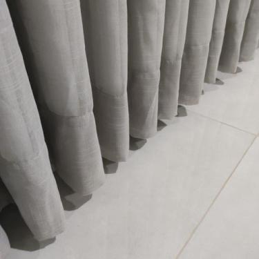 Imagem de Cortina Para Janela/Porta Voil Linho C/forro De Blackout P/trilho Desl