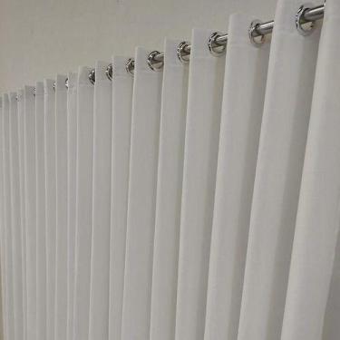 Imagem de cortina de luxo voil linho com forro microfibra quarto Sala Porta Jane