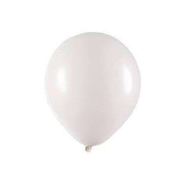 Imagem de BALÃO REDONDO LISO - ART-LATEX Nº 07 -  BRANCO - Pacote com 50 unidade