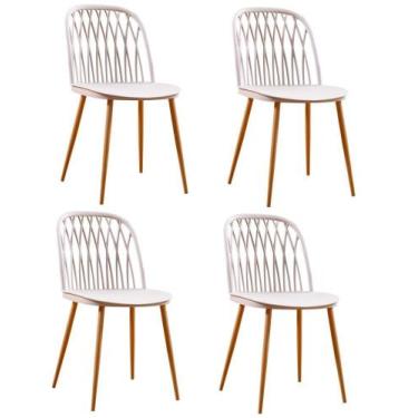 Imagem de Cadeira De Jantar Ariane Nude Rivatti Kit 4 Unidades