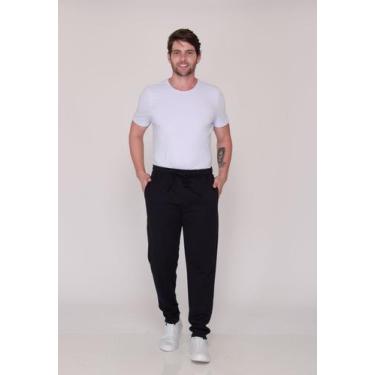 Imagem de Calça Masculina Moletom 7927 Preto Moletom - Macaw, Preto, M