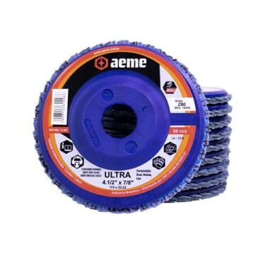 Imagem de Disco Flap Aeme Ultra Nylon Reto Zircônio 4.1/2" (115mm) 10 Unidades, 