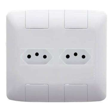 Imagem de 2X Conj 2 Tomadas 20A 4X4 Linha Aria Tramontina