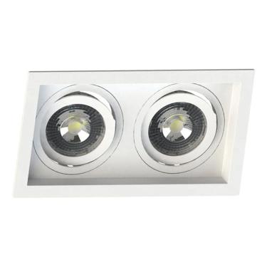 Imagem de 2X Spot Duplo Par20 Embutir Recuado Save Energy Estrutura Br