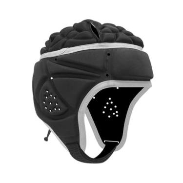 Imagem de Generic Chapéu de capacete de futebol infantil para rúgbi, boné protetor de cabeça ajustável para esportes, beisebol, skate, hóquei, goleiro