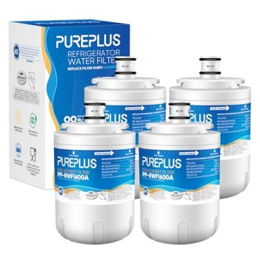 Imagem de Filtro de água de refrigerador PUREPLUS UKF7003, substituição para Maytag UKF7003AXX, UKF7002AXX, WF-UKF7003, UKF7002, 7003, WD-UKF7003, UKF5001, RFC1600A, EDR7D1, WF288, filtro de queda total 7 4PACK