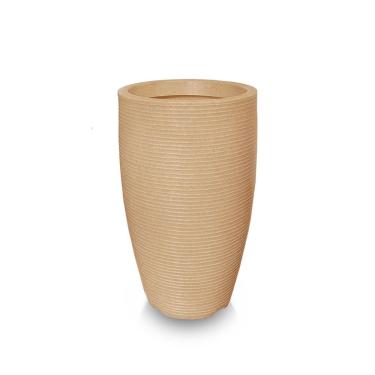 Imagem de Vaso De Planta 60X38 Redondo Decorativo De Polietileno Areia