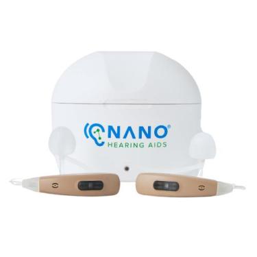 Imagem de Aparelhos auditivos Nano First Ear Plus BTE para adultos e idosos - NA