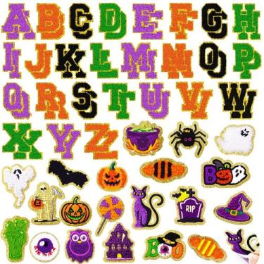 Imagem de Patches de Chenille para Halloween FOGWOWO Autumn 72 unidades autoades