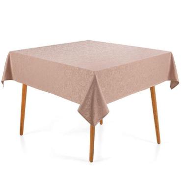 Imagem de Toalha Mesa Quadrada 8 Lugares Celebra Blanka Rosa Karsten