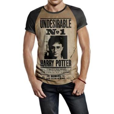 Imagem de Camiseta Raglan Masculina Full Print Harry Potter Ref:394 - smoke, Pre