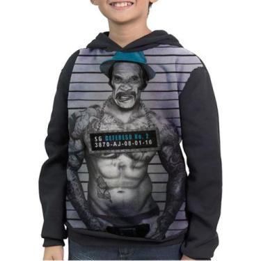 Imagem de Moletom Infantil Chaves Madruga Preso Bandido Boos - smoke, Preto, 4