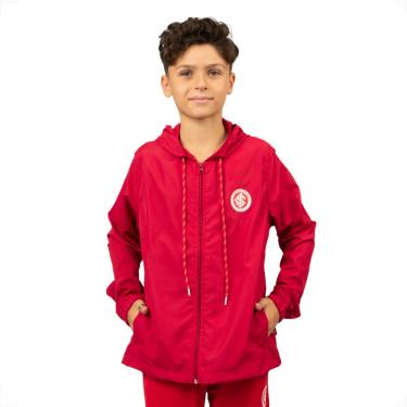 Imagem de Jaqueta Corta Vento Internacional Oficial Juvenil com Capuz