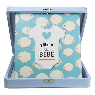 Imagem de Álbum 100 fotos 24x30 Bebê Masculino Ovelha