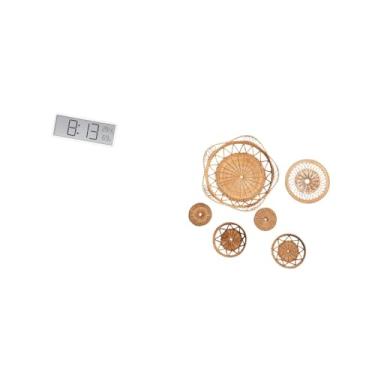 Imagem de Fenteer Relógio de Parede Digital, Relógio de Mesa, Multiuso, Grande Display de Temperatura E Umidade para Sala de Aula, Escritório, Quarto, Decoração de Pare