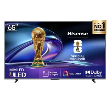 Imagem de Smart TV 65” 4K UHD Hisense ULED MiniLED 65U6QV Vidaa U9 HDR10 Dolby Atmos Preta