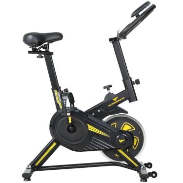 Imagem de Bicicleta Spinning Mecânica Wonderfit Go Amarela Roda De Inercia 4kg (WSB04HBTA-AM)