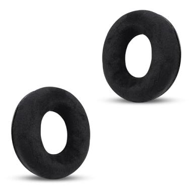 Imagem de Almofadas de flanela de reposição para Beyerdynamic DT770 Pro, DT880 Pro, DT990 Pro, DT1770, DT1990, T70, T90, T5P, MMX 300, TYGR 300R, HS200, HS400, DT440, DT550, DT790, DT797, DT831, DT860 - Preto