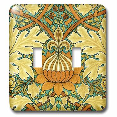 Imagem de 3D Rose LSP_219389_2 Interruptor de interruptor duplo William Morris St James Chintz