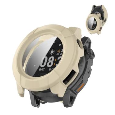 Imagem de Oshmirian Capa para Smartwatch COROS NOMAD – Capa protetora multifuncional com protetor de tela de vidro temperado, amortecedor rígido de policarbonato, antiarranhões, à prova de choque, transparente