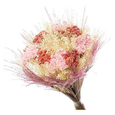 Imagem de Buque Flor Seca Desidratada sementinha Rosa Bebe Decorar - Pense Flore