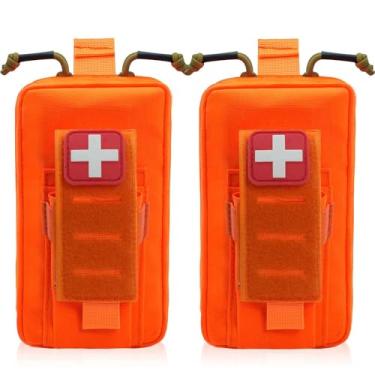 Imagem de Bolsa 1000D Molle Ifak com corte a laser, 5 cores, operação com uma só mão, bolsa médica EMT tática (pacote com 2)