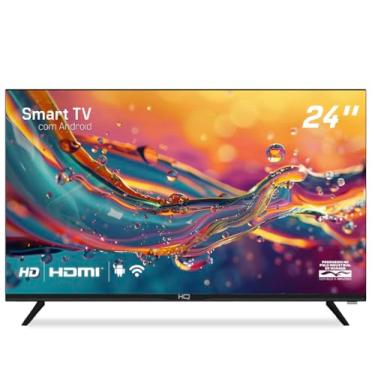Imagem de Smart TV HQ 24" HD tela sem bordas Android 12 design slim HQS24NKHM