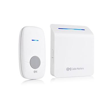 Imagem de Cable Matters Kit de campainha sem fio para uso externo em branco