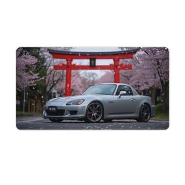 Imagem de HouLaiZhe JDM S2000 Sakura Shrine Gaming Mouse Pads JDM Car Desk Pads Grandes Mousepads para Desktop Keyboard Computer Mat40X75cm