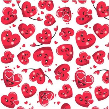 Imagem de Tnt Estampado Coraçãozinho - 5 Metros