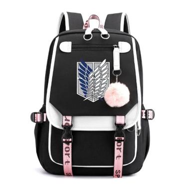 Imagem de Mochila Attack on Titans Levis Ackermans Cartoon Kids